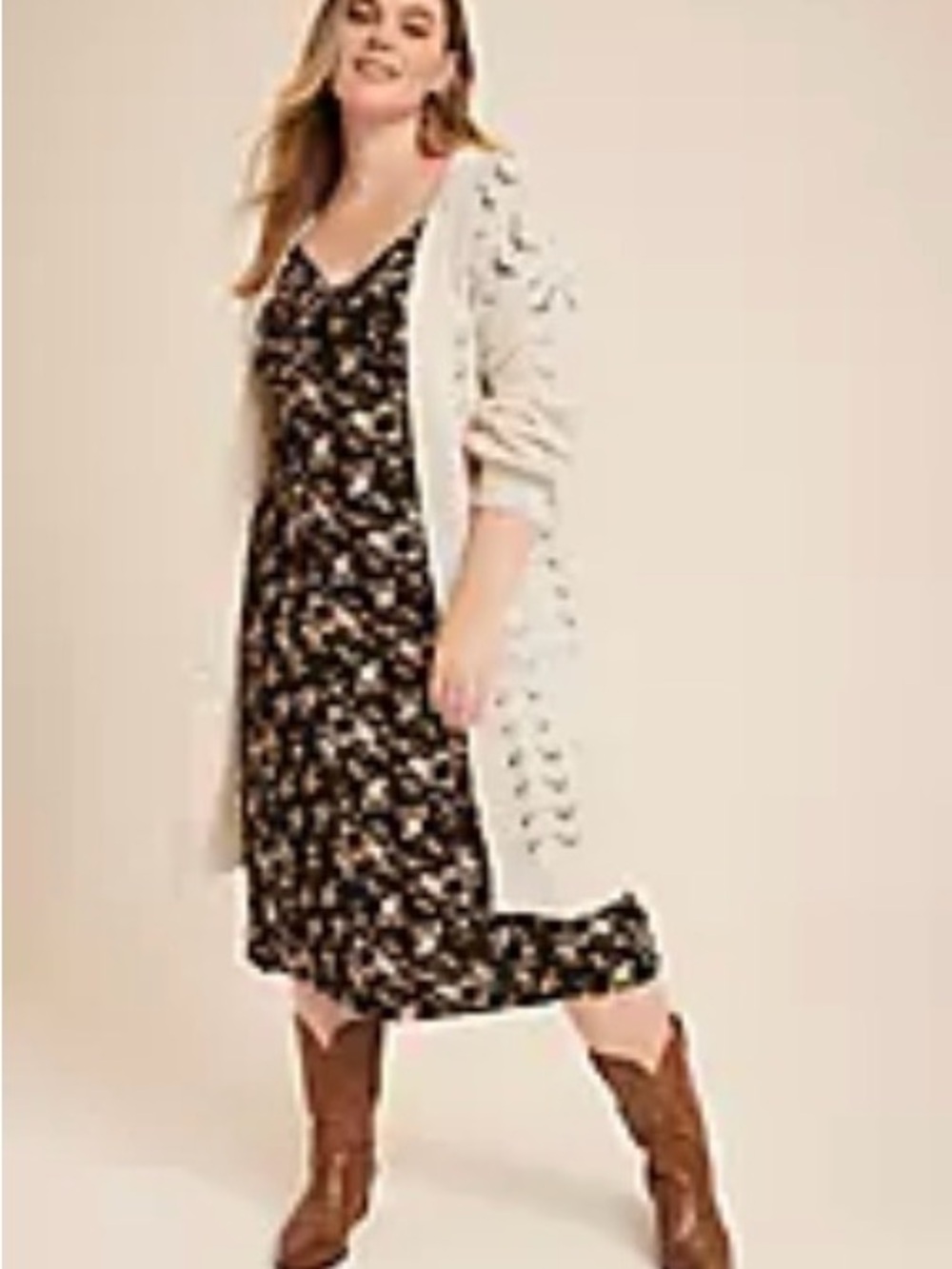 Plus Size Pointelle Open Stitch Duster Cardigan 4X
